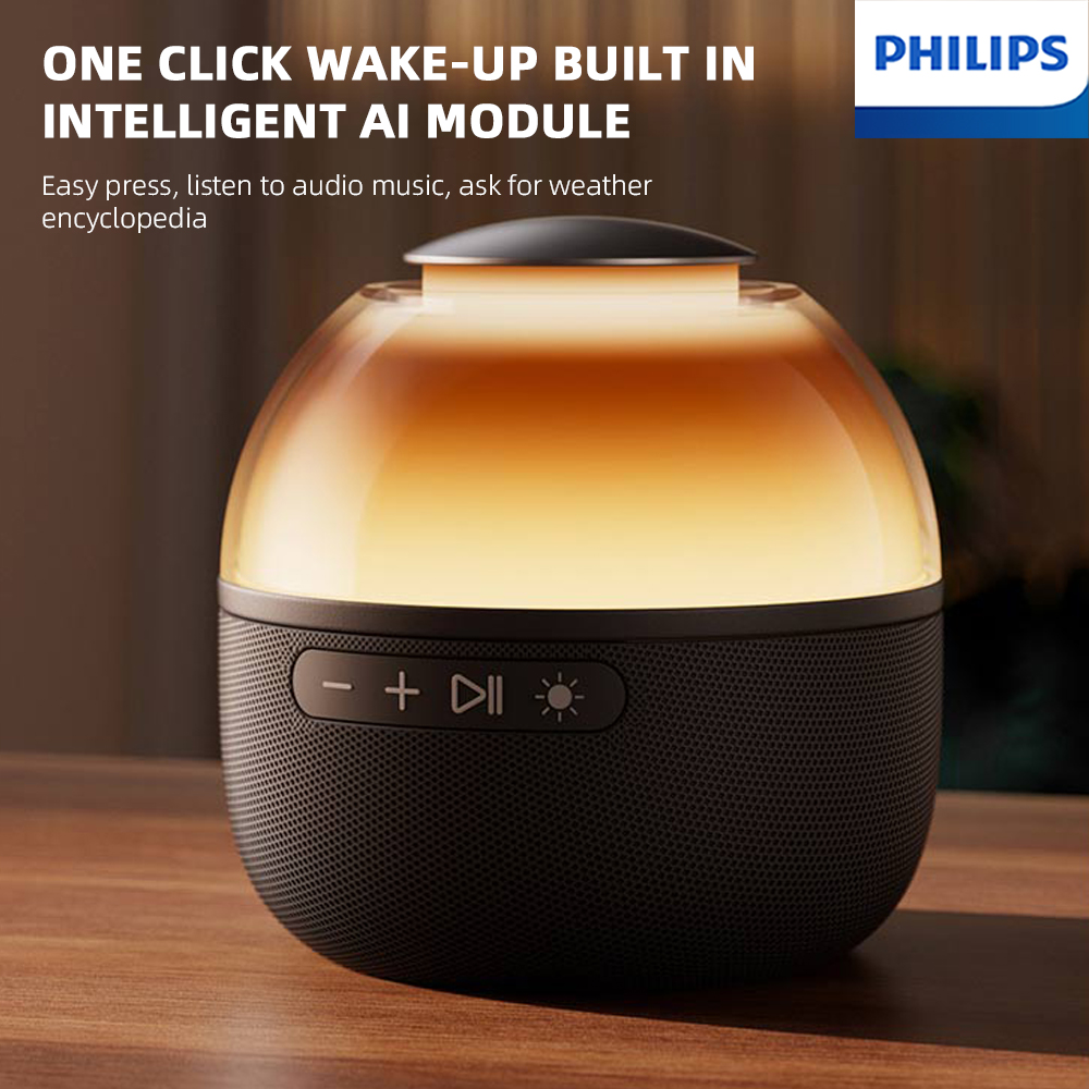 Home Cinema Philips - ลำโพงบลูทูธไร้สายอัจฉริยะ Philips TAS2009 สะดวกสบายสำหรับใช้ในบ้าน 360 °