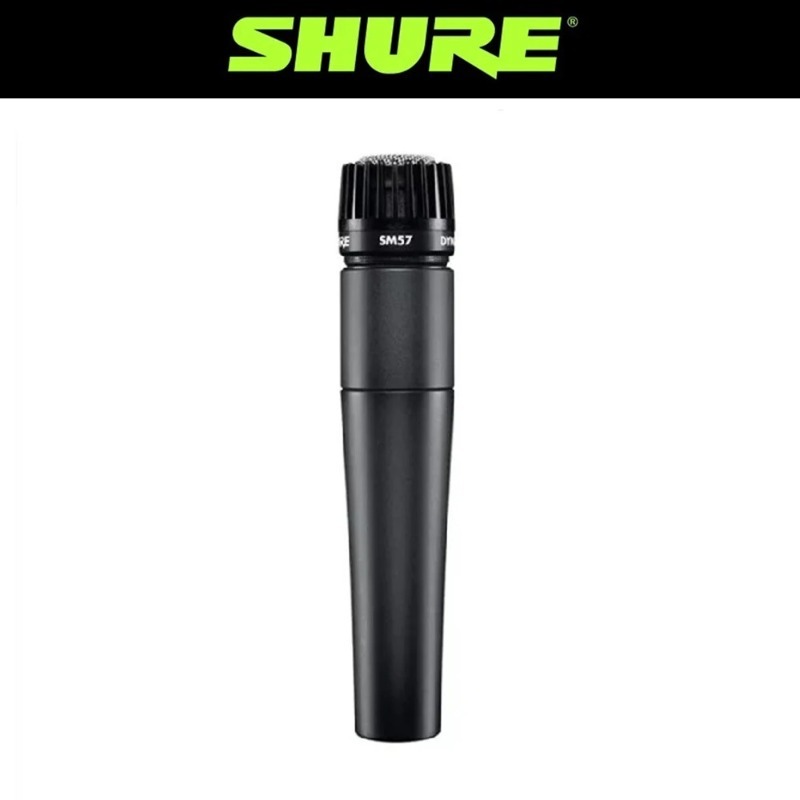 Shure Mic Sm58 - ไมโครโฟน Shure SM57 สำหรับเครื่องดนตรี แบบคาร์ดิออยด์ ไดนามิก
