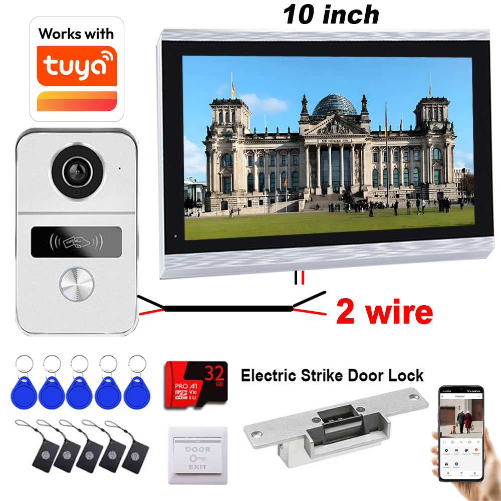Home Cinema Wall Panels - ระบบอินเตอร์คอมวิดีโอ Tuya Wifi แบบ 2 สาย