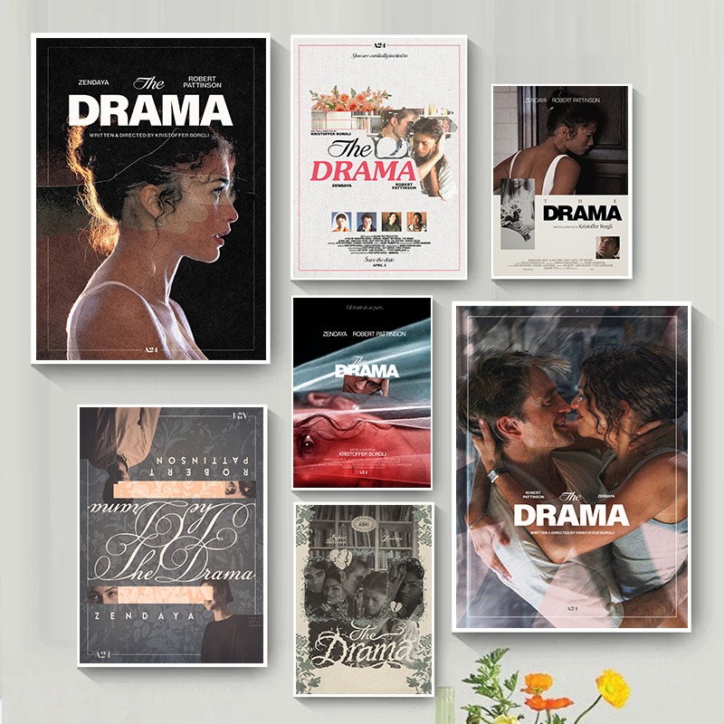 Home Cinema The Drama - โปสเตอร์ภาพยนตร์ดราม่าใหม่ปี 2026 ของตกแต่งผนังสไตล์วินเทจ ภาพพิมพ์ศิลปะสำหรับตกแต่งบ้าน ของขวัญสุดเก๋สำหรับเธอและเขา ของสะสมสุดเท่