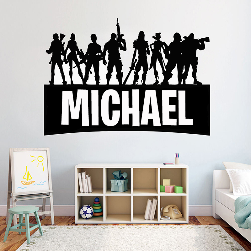 Home Cinema Wall Panels - เกม Gamer ชื่อส่วนบุคคลตกแต่งผนังรูปลอกวิดีโอเกมสติ๊กเกอร์ติดผนังที่กำหนดเองสำหรับห้องนอนเด็กไวนิลตกแต่งภาพจิตรกรรมฝาผนัง G922