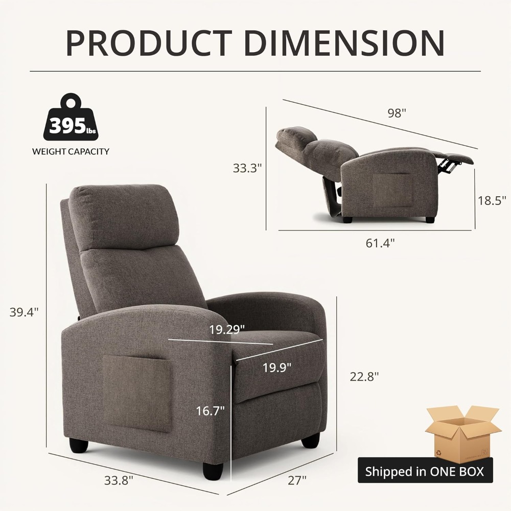 Home Cinema Gadgets - เก้าอี้ปรับเอนแบบดันหลังด้วยมือ รุ่นใหม่, โซฟาโฮมเธียเตอร์เดี่ยวปรับได้, สำหรับห้องนั่งเล่น, แบบสั่งทำ