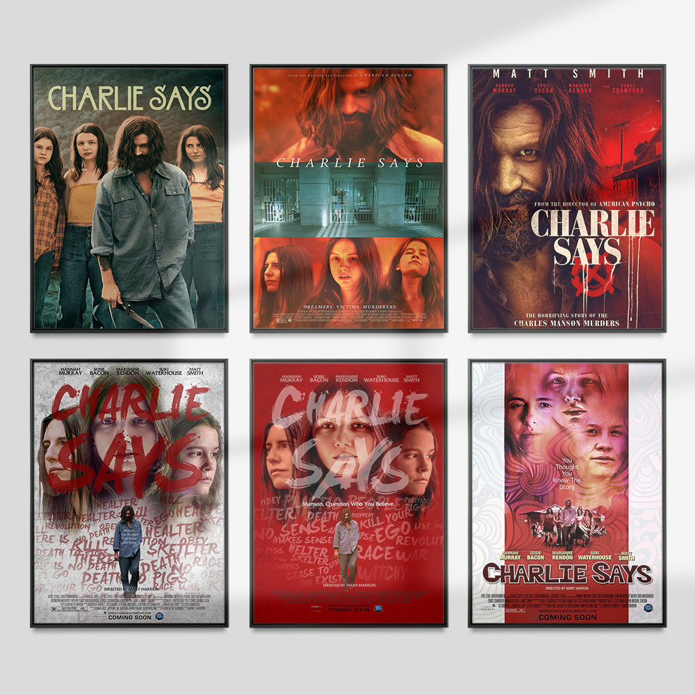 Home Cinema The Drama - Charlie กล่าวว่าละครชีวประวัติฟิล์มพิมพ์ศิลปะโปสเตอร์ภาพยนตร์สติ๊กเกอร์ติดผนังภาพวาดผ้าใบวิดีโอ Room Cinema ตกแต่งบ้านโมเดิร์น