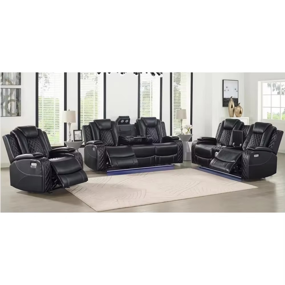Recliner Sofa Cover - ผ้าคลุมโซฟาไฟฟ้าปรับเอนคุณภาพสูงสำหรับห้องนั่งเล่น แบบ 1+2+3 ที่นั่ง พร้อมโต๊ะกลางแบบพับได้