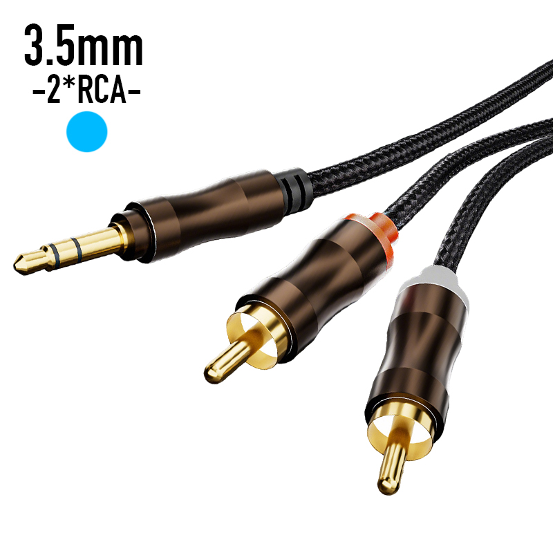 Home Cinema Beamer - สายเคเบิลเสียง RCA เป็น 3.5 มม. แจ็ค