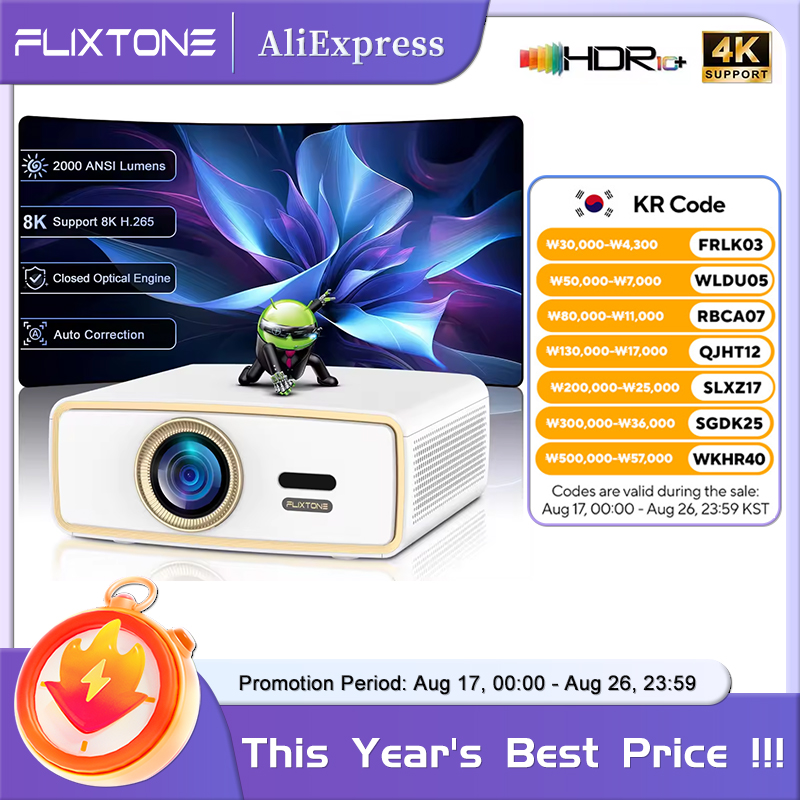Home Cinema Gadgets - โปรเจคเตอร์พกพา Flixtone E900 MINI สำหรับเยาวชน รองรับวีดีโอ