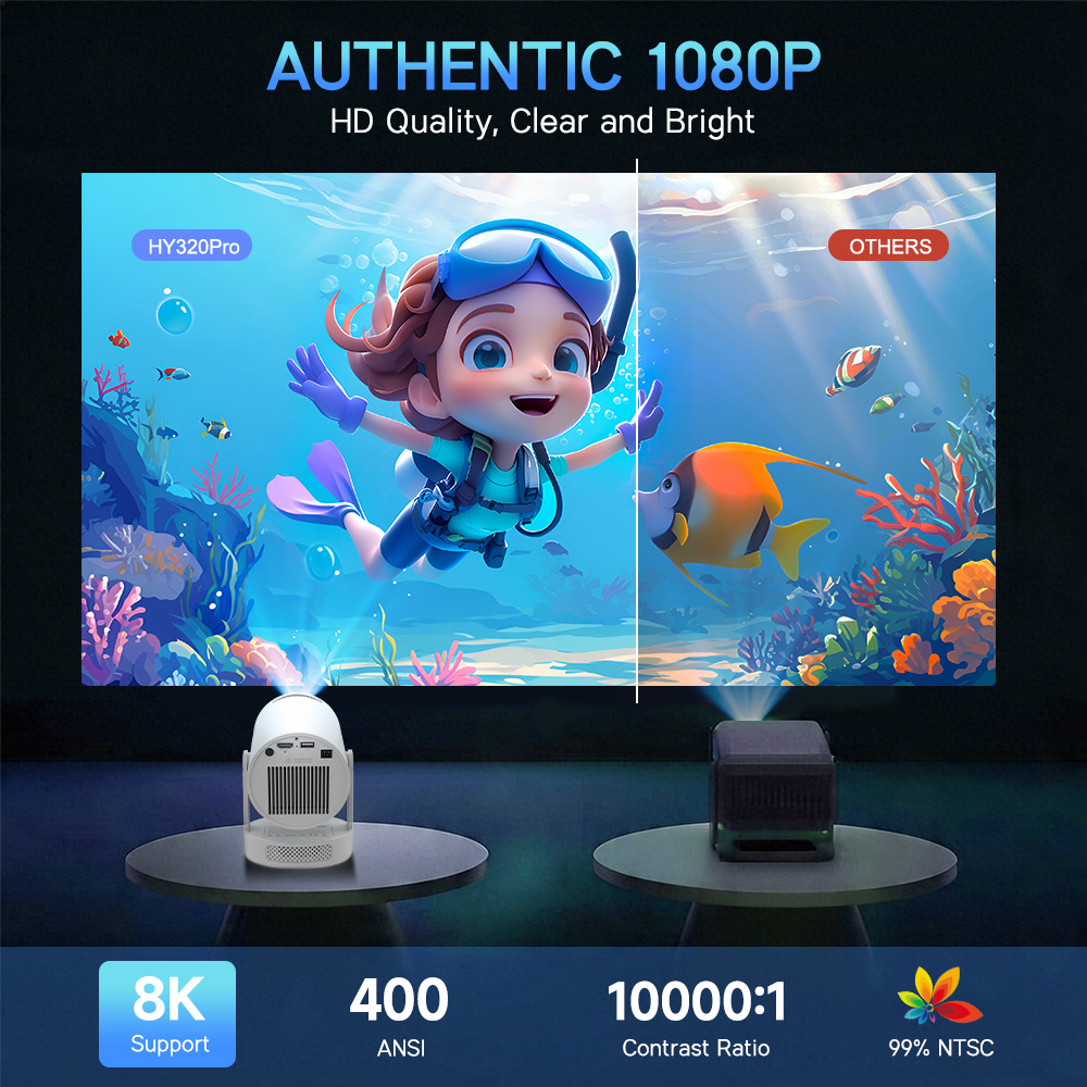 โปรเจคเตอร์ Magcubic Android 1 - Home Cinema Gadgets บทวิจารณ์และราคา