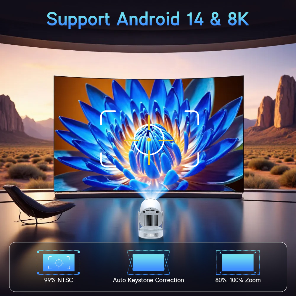 โปรเจคเตอร์ Magcubic Android 1 - Home Cinema Gadgets บทวิจารณ์และราคา