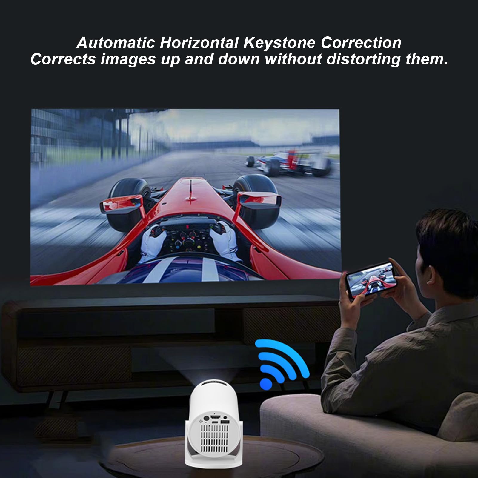 M5 8K Wifi 6 โปรเจคเตอร์ความละ - Home Cinema Gaming บทวิจารณ์และราคา