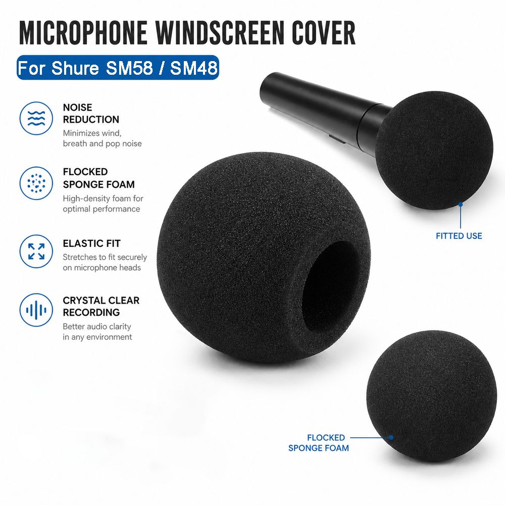 ฝาครอบไมโครโฟนแบบฟองน้ำกันลม ส - Shure Mic Sm58 บทวิจารณ์และราคา