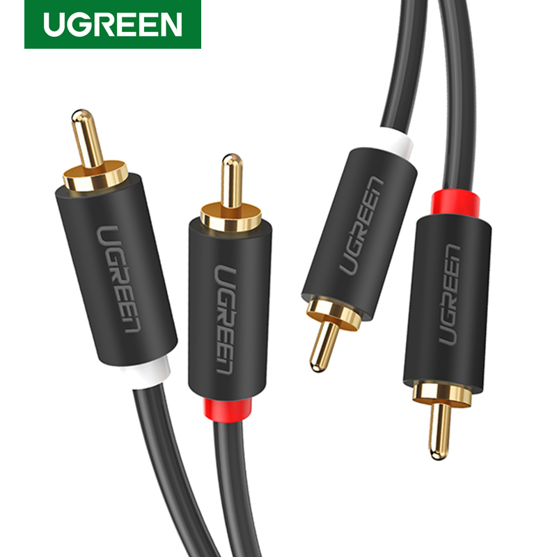 UGREEN 2RCA 2 RCA ตัวผู้ชายสาย - Home Cinema Beamer บทวิจารณ์และราคา