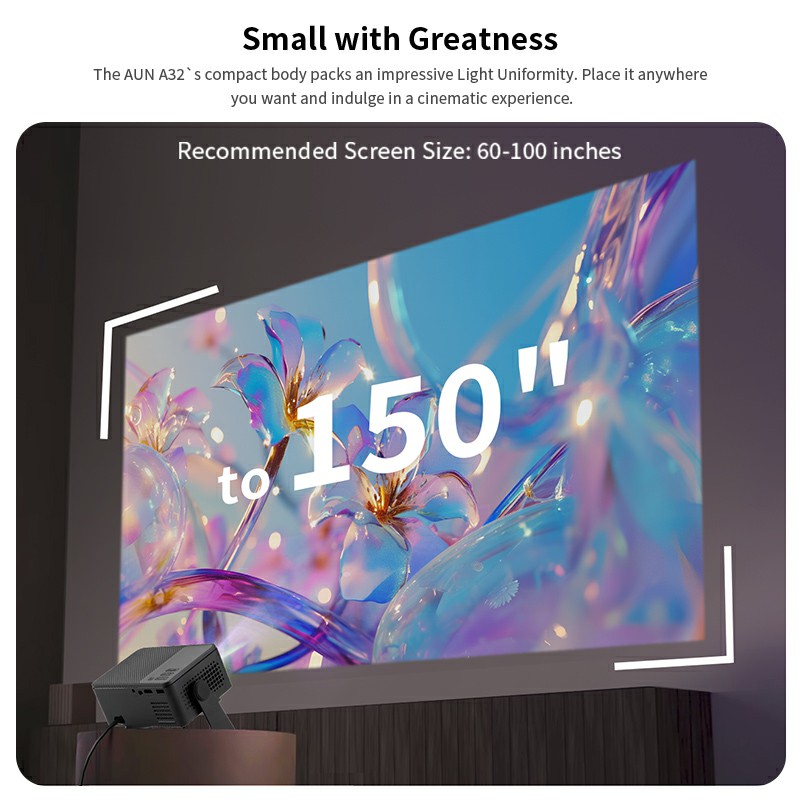 AUN A32 Pro Android 13 โปรเจคเ - Home Cinema Gadgets บทวิจารณ์และราคา