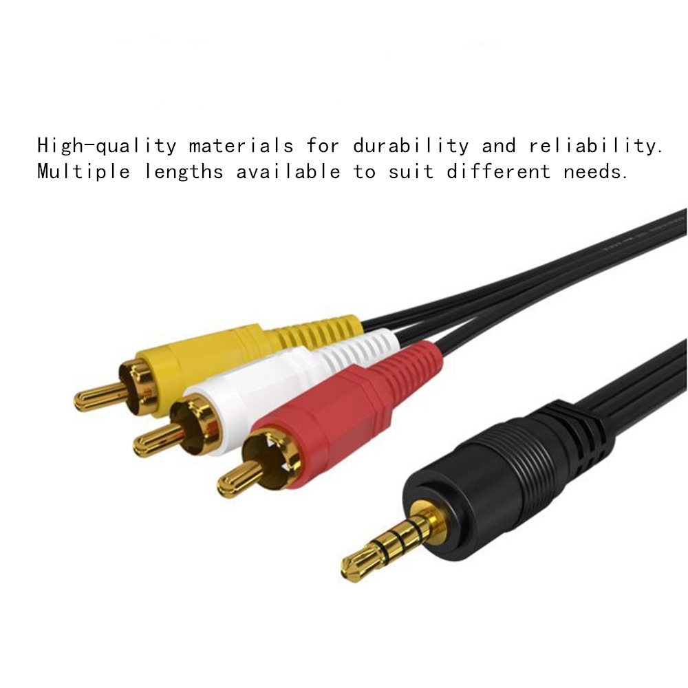 3.5 มม.ถึง 3 RCA Audio Video C - Home Cinema Beamer บทวิจารณ์และราคา