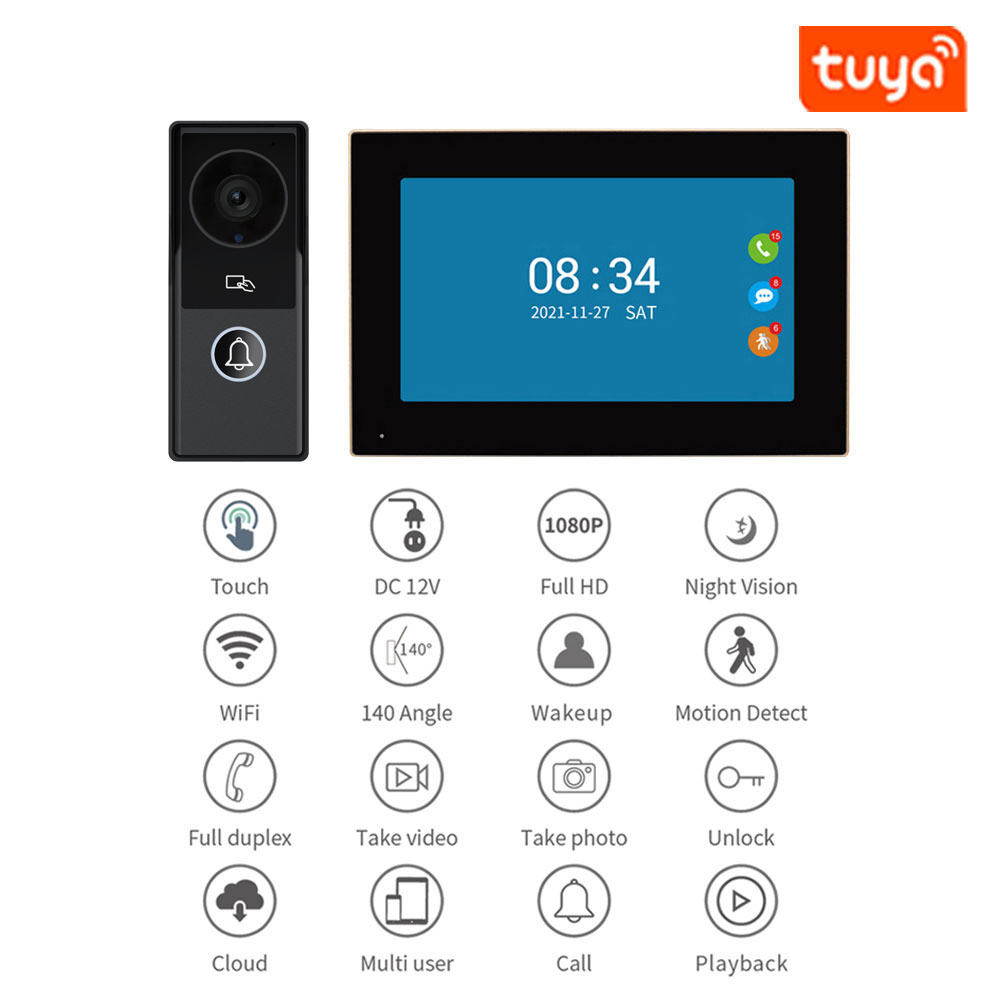 7/10 นิ้ววิดีโอ Intercom 1080P - Home Cinema Wall Panels บทวิจารณ์และราคา