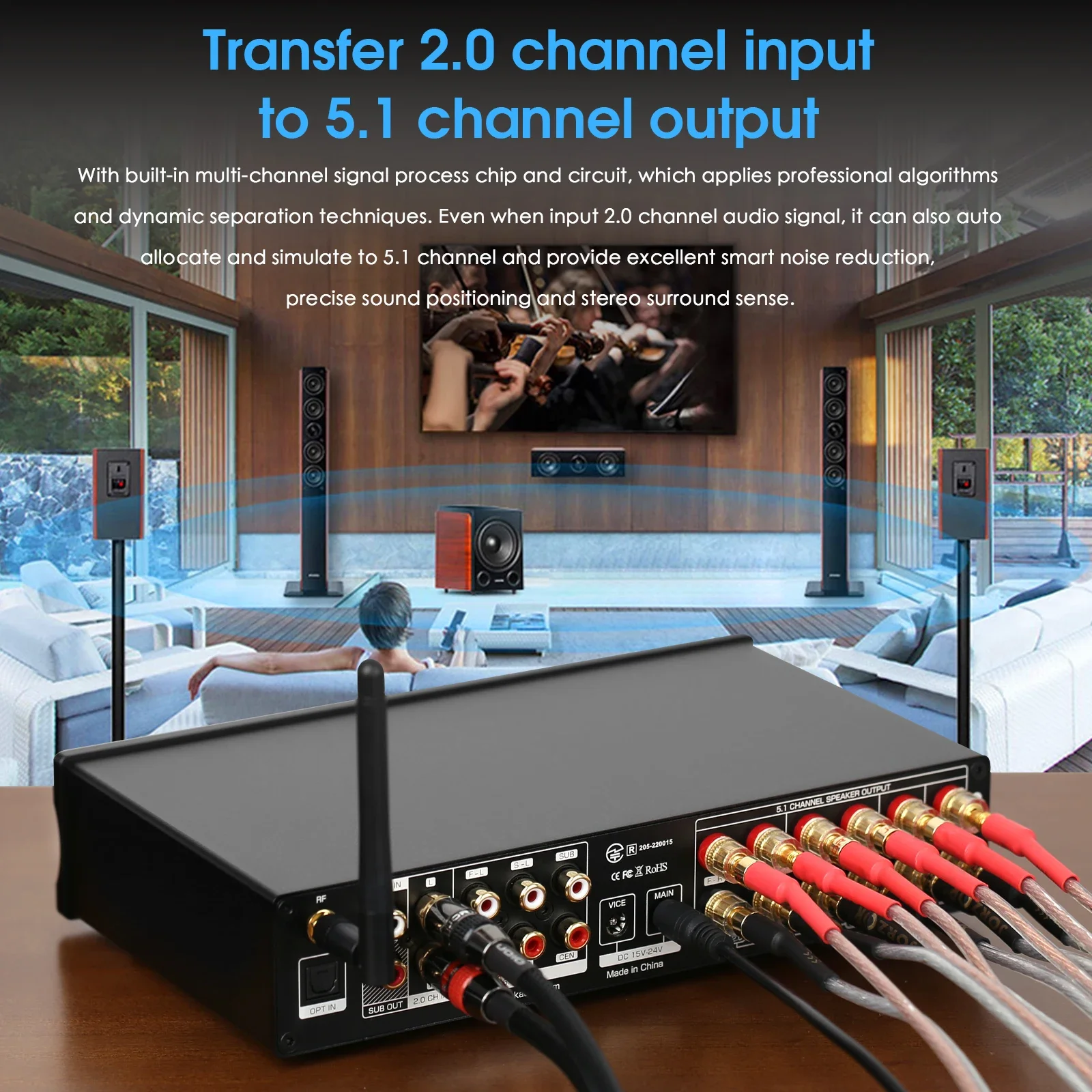 Douk Audio 5.1 Channel เครื่อง - Home Cinema Subwoofer บทวิจารณ์และราคา