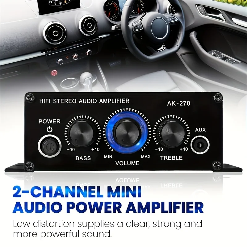 AK-270 400W มินิเพาเวอร์แอมป์  - Home Cinema Beamer บทวิจารณ์และราคา